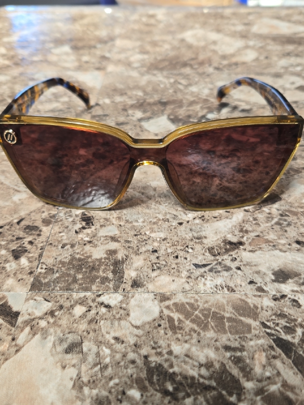 Blenders Golden Quartz Gold Frame Brown Lens  Sunglasses